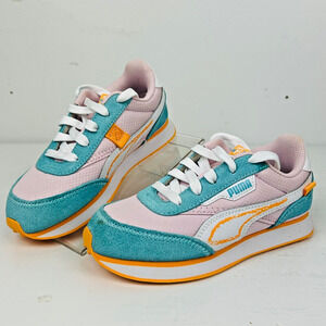 Girl's Youth Puma Future Rider Spring Sketchbook Kid's Sneakers Sz 1C